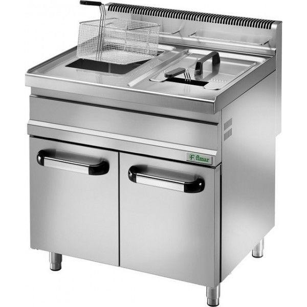 Gas fryer with cabinet Model SFM20DM Two tanks