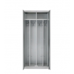 Changing room locker made of sheet plastic zinc IXP N.2 COMPARTMENTS N.2 hinged doors Model 6940250