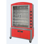 Gas vertical rotisserie ENG Model ELBAPLUS36PG Capacity N. 36 Chickens N. 6 stainless steel tubular spits mm 12 x 12 Lunghezza cm 96
