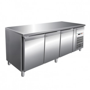 Refrigerated gastronomy counter three doors Model GN3100BT GN1/1 ventilated