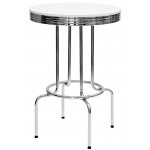 Indoor table TESR Chromed metal frame Adjustable feet Polyester top Model 224-TB009
