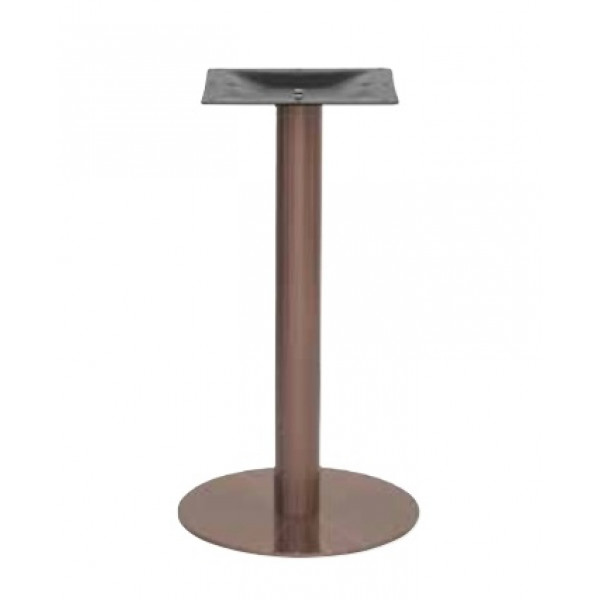 Indoor base TESR Stainless steel frame, satin copper , adjustable feet Model 492-EB6