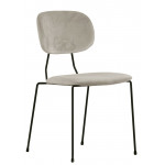 Indoor chair TESR Powder coated metal frame, velvet covering. Model 1865-FR04
