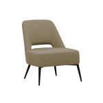 Indoor armchair TESR Powder coated metal frame, fabric leather Model 1616-T0P9