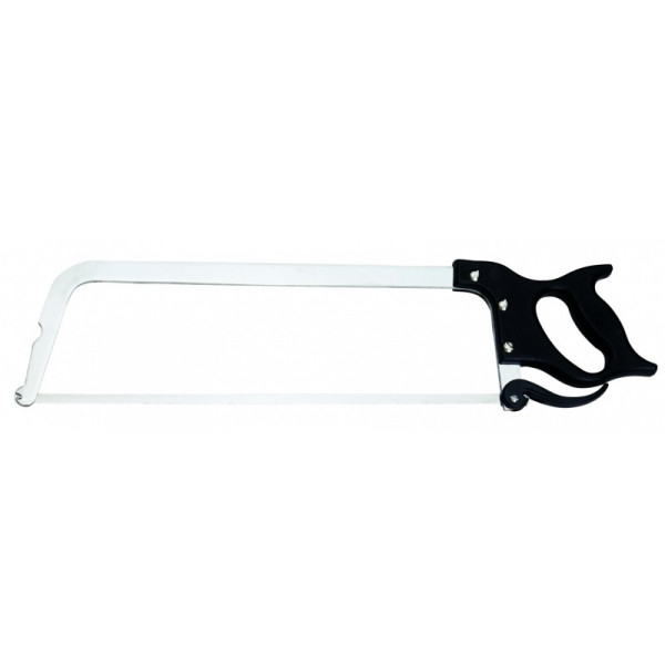 Saw Tempered AISI 420 stainless steel blade with conical sharpening, satin finish.  Handle in rubberized non-toxic material, anti-slip and dishwasher safe. Total length cm 64.5 Model CL1250