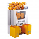 Stainless steel professional automatic juicer Frucosol with digitale oranges counter Model F50C Production 20-25 oranges per minute Max. ø 85 mm N. 2 waste storage containers