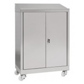 Cabinet made of stainless steel IXP with Wheels n. 2 hinged doors Model 69904430