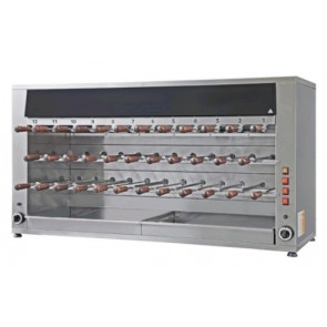 Gas rotisserie ENG Model ChurrascoCM35G 3 racks Independent motor for each sword Swords N. 35 stainless steel cm 50