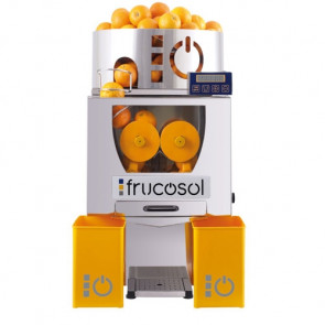 Stainless steel professional automatic juicer Frucosol with digital oranges counter F50AC Production 20-25 oranges per minute Max. ø 80 mm N. 2 waste storage containers