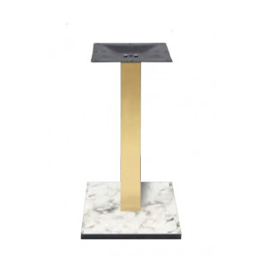 Indoor base TESR HPL compact table bases, tikness 20 mm, metal column, top plate (300 x 300 x 3 mm), adjustable feet Mode 220-HPQ409