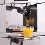 Stainless steel Self Service automatic juicer Frucosol Model SELSERVICE Production 20-25 oranges per minute Max. ø 85 mm