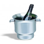 Champagne bucket in stainless steel with fixed handles Model 340-002