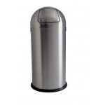 Push waste bin MDL Brushed stainless steel Model 106032