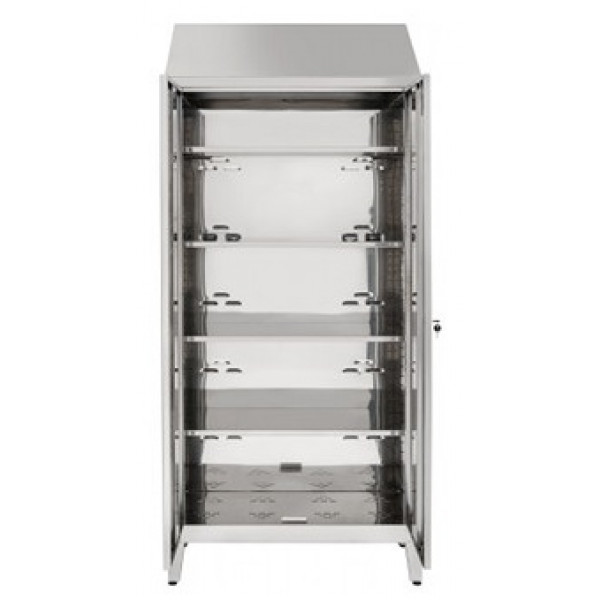 Storage cabinet made of stainless steel 304 IXP n.2 hinged doors Model 69404