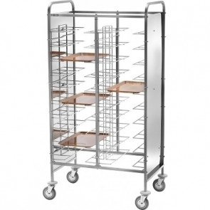 Universal tray trolleys for restaurant Model CA1465P Antibacterial plastic side panels (Perfex)