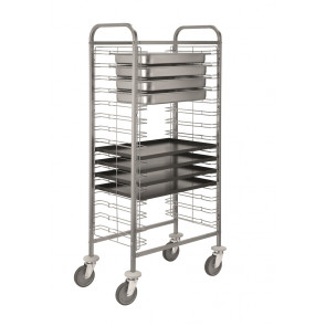 Tray trolley Model CA1655 10 trays/trays GN 1/1 or 60x40
