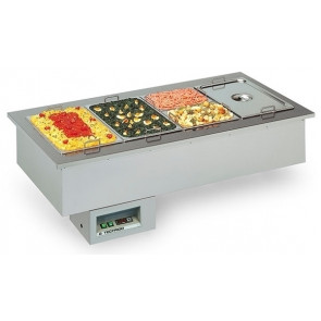 Heated drop in and built-in furniture Model ARMONIA 2 BAIN MARIE Capacity 2 gastronorm containers Gn1/1