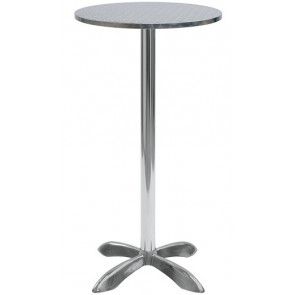 Outdoor table TESR Aluminum frame, stainless steel top Model 096-mta010