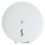 Maxi jumbo toilet roll dispenser ( 400 m) white painted metal  MDL - Model PURA 105008