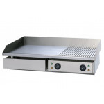 Electric fry top Model GHN75RL Surface 2/3 smooth and 1/3 striped Cooking plate cm 72,5x40