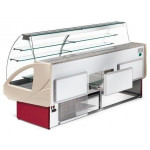 Neutral food counter ideal for dry pastry Zoin Model Colorado CL140NNNG Curved tempered glass