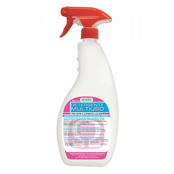 Multipurpose detergent for glass and glossy surfaces Box with 12 degreasers of 750 ml Model ODMU-9