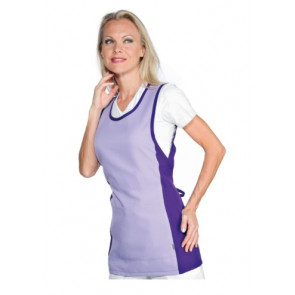 Lady Papeete apron 100% Polyester Purple and Lilac Model 013088