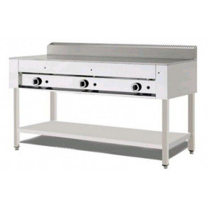 Cuocipiada a gas PL Model CP10 On stainless steel trestle and chrome flat Capacity 10 piadine