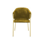 Indoor armchair TESR Metal frame, gold effect, velvet covering. Model 1938-UK01