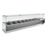 Refrigerated pizza display case stainless steel AISI 201 Model VRX1600330FG