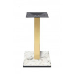 Indoor base TESR HPL compact table bases, tikness 20 mm, metal column, top plate (300 x 300 x 3 mm), adjustable feet Model 222-HPQ410