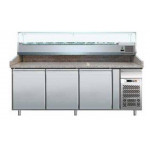 Ventilated Refrigerated Pizza Counter Model PZ3600TN33 three doors