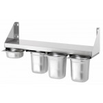 Stainless steel spice shelf Neutral Kar Model SH416