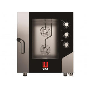 Electric ventilated convection oven with direct steam Model MKF711S Capacity n.7 trays/grids GN 1/1 cm 53 x 32,5 Power Kw 10,4 Hinged door