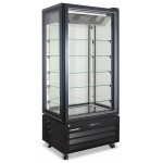 Pastry display four glass sides no frost Model VICTORIA85NFPBLACK