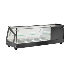 Refrigerated countertop tapas display Model AK413VTB Capacity 4xGN1/3 h 4,0 cm