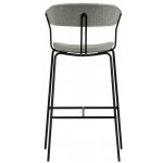 Indoor stool TESR Powder coated metal frame, seat and backrest in fabric Model 1905-RD04 DIFFERENT COLOURS