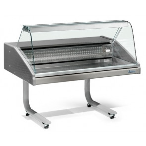 Refrigerated fish Counter Zoin Model VR RP100PSSGR curved glass Static refrigeration Incorporated group