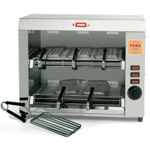 Double horizontal toaster with 6 pliers Vema Model FO 2071