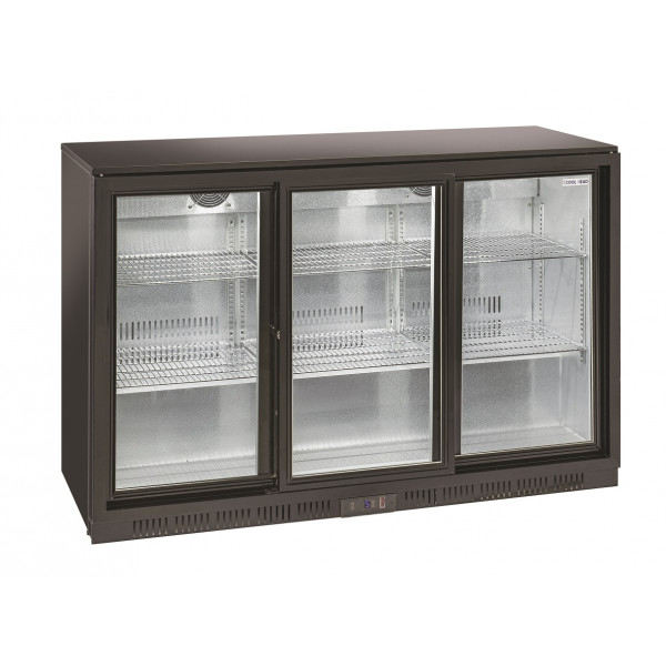 Refrigerated back bar cabinet 6 shelves3 sliding doors\Drinks display Model BBC330S