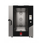 Gas combi convection oven with steam with TOUCH SCR Model MKF1064GTS Capacity: N° 10 trays (600x400 mm) Electric power Kw 0,6 Thermal capacity Kw 18