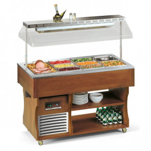 Hot buffet display island bain-marie Model ISOLA 4 M BM Power W 3500