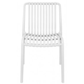Stackable outdoor chair TESR Polypropylene frame Model 073-ZL76 White
