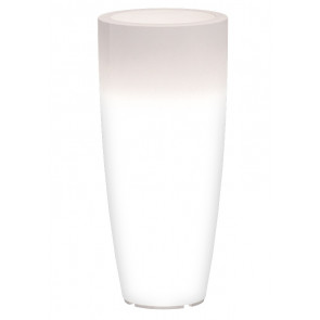 Round satined polyethylene bright vase tapered Model SV0726