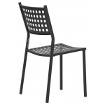 Stackable outdoor chair TESR Powder coated metal frame Model 1699-UE03