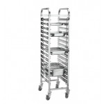 Tray trolleys Model TR15A  AISI 201 steel Capacity GN1/1 GN1/2 GN1/3