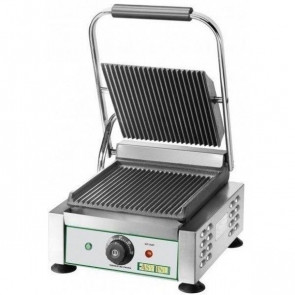Electric cast iron panini grill Easyline Model EG02 Striped plate Power 2200 W