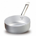 Low Aluminium casserole with a handle for induction kitchens Thickness 3 cm Model 290-5