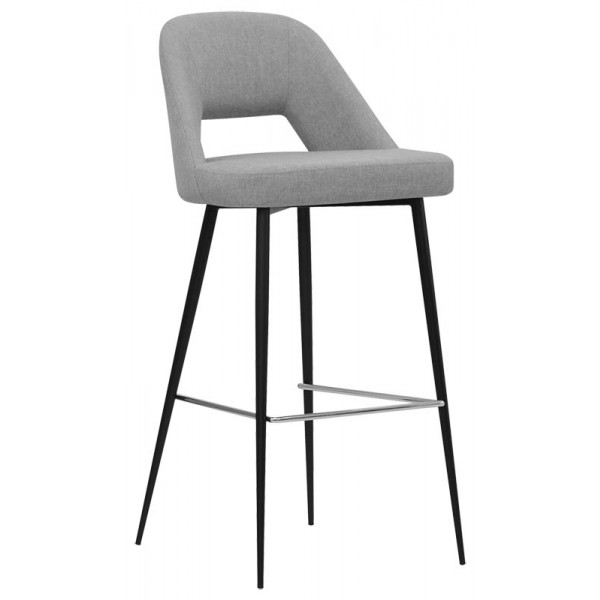 Indoor stool TESR Powder coated metal frame, fabric or synthetic leather Model 1617-TOP10 DIFFERENT COLOURS