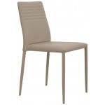 Stackable indoor chair TESR Metal frame Synthetic leather covering Model 949-F400